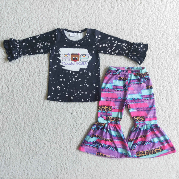 girls clothing long sleeve print outfits
