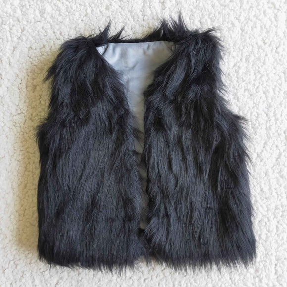 Winter  black woolen vest