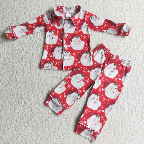 boys Santa clothing pajamas