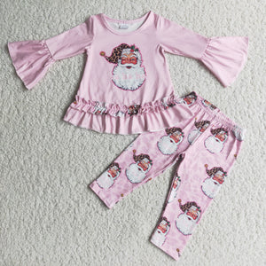 Christmas pink girls clothing  outfits