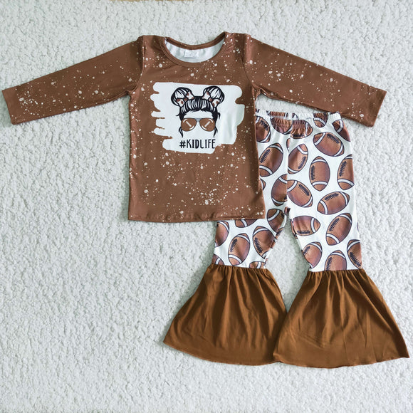 Football brown girls clothing  outfits