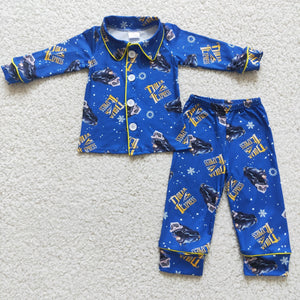 blue boys clothing pajamas