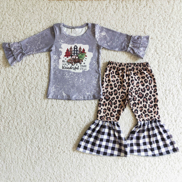 Christmas grey girls clothing  outfits