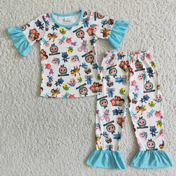 cartoon girls clothing  outfits pajamas