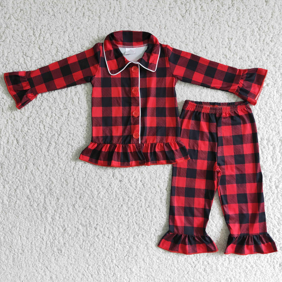 red girls clothing pajamas