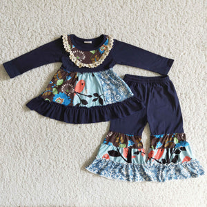 Navy blue bird outfits