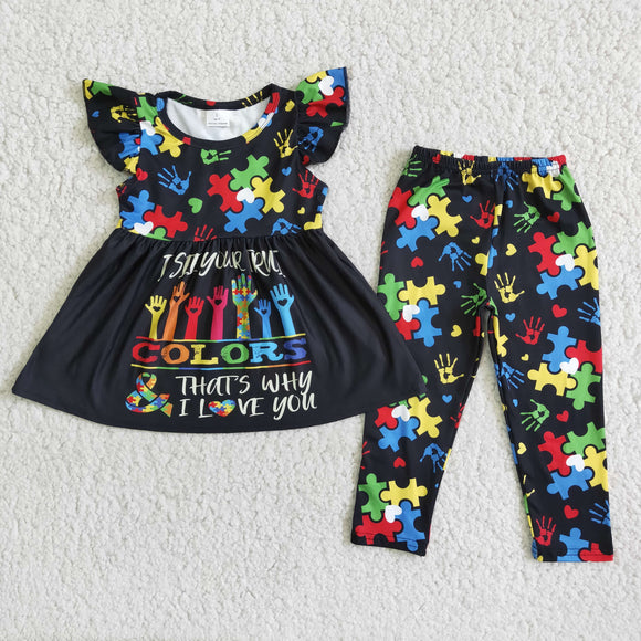 autism cartoon black girls clothing  outfits
