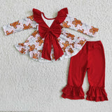 Cute Santa suit girls clothing outfits