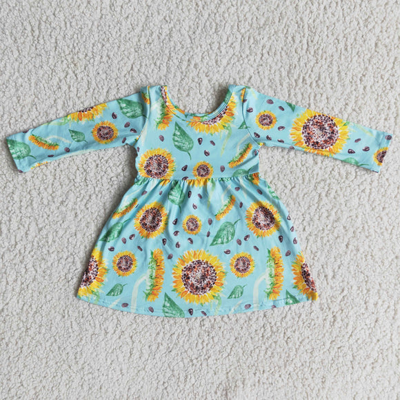 sunflower  print dress