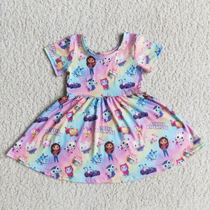 cute cartoon print dress
