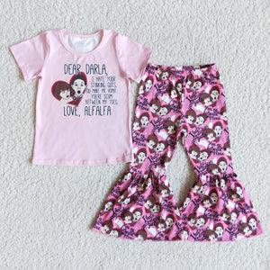 Valentine's Day pink girl outfit