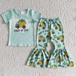 luck green clothing  outfits