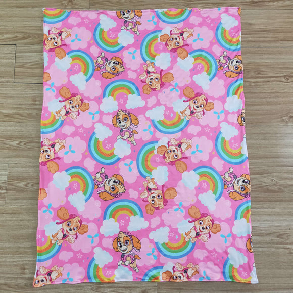 Rainbow Puppy blanket