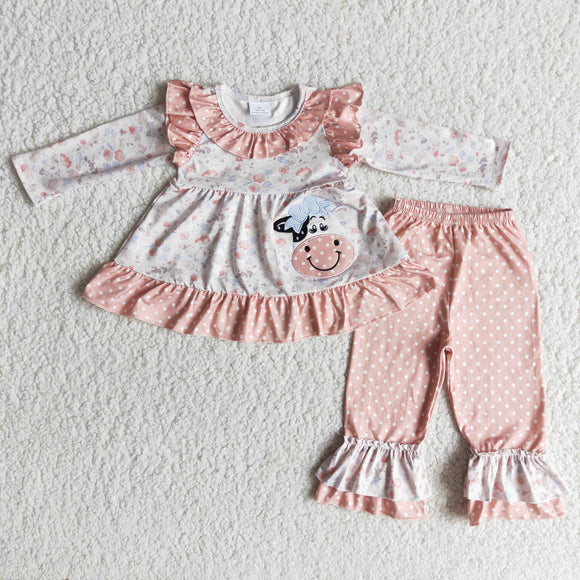 cow pink girls clothing  outfits