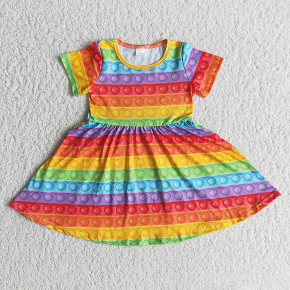 colorful print dress