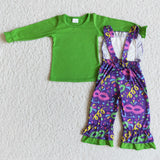 green+purple clothing  outfits