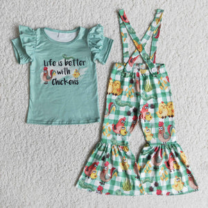 green cartoon girl clothing  outfits