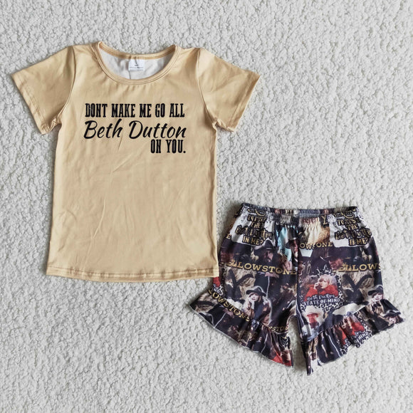 beth dutton  girls print outfits