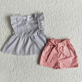 grey+pink Girl's Summer outfits