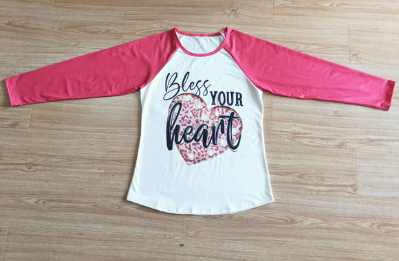 adult Bless your Valentine's Day top