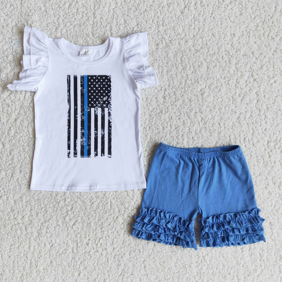 white+blue Girl's Summer outfits
