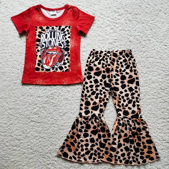 leopard red girls clothing  outfits