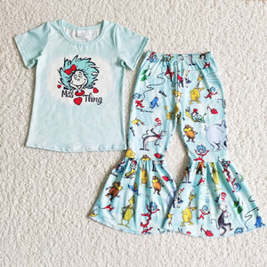 BLUE CARTOON MISS clothing  outfits