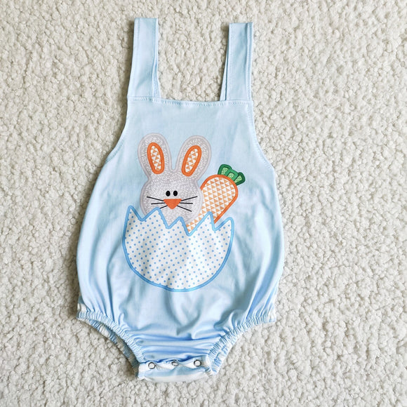 Easter Blue baby boy romper