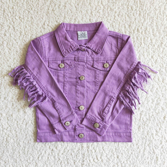 Bright denim for fall fashion--purple