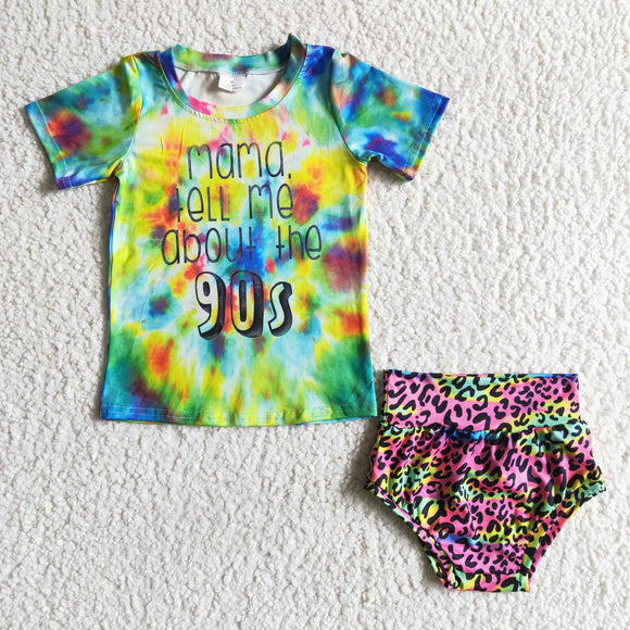 colorful Summer bummies suit