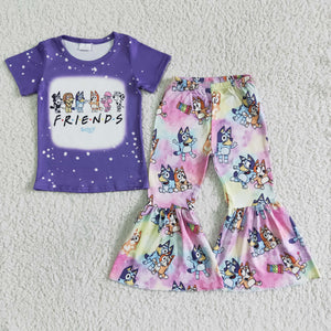 purple cartoon dog girl clothing  outfits