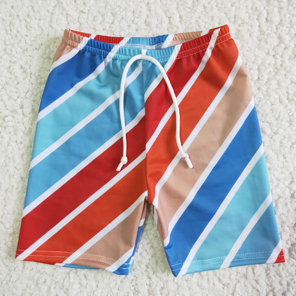 Summer swimming colorful trunks