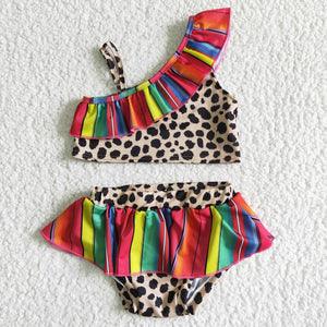 leopard colorful swimsuit