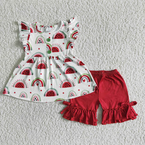 Summer watermelon girls clothing