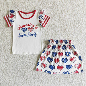 On July 4  Summer girls outfits