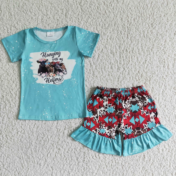 blue cow  girl clothing