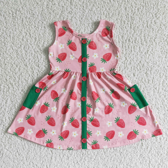 Pink strawberry dress