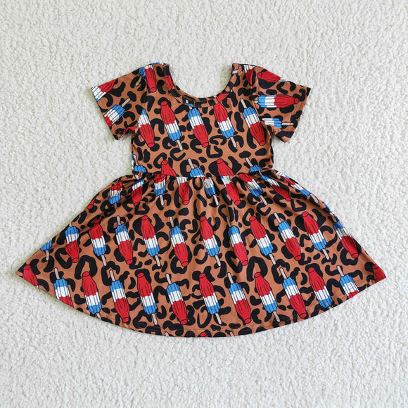 leopard  girl dress