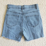 summer adult blue  jeans shorts