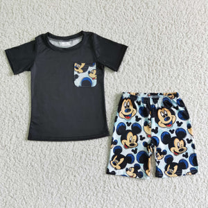 black cartoon boy clothing