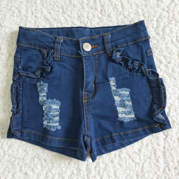 summer Dark bluejeans shorts