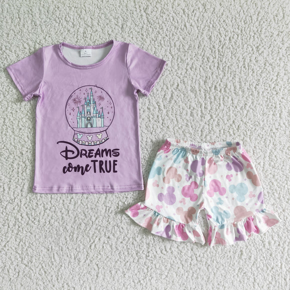 summer purple girl clothing