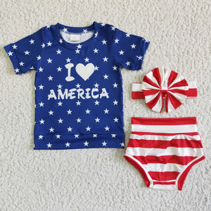 i love AMERICA 4th July clothing