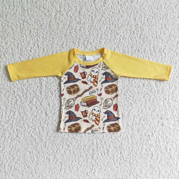 YELLOW long-sleeved shirts for boys