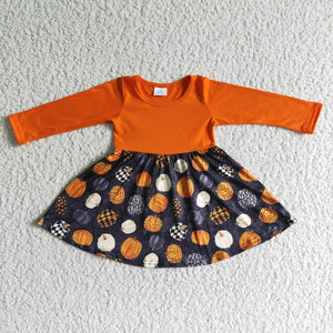 Halloween orange girl dress