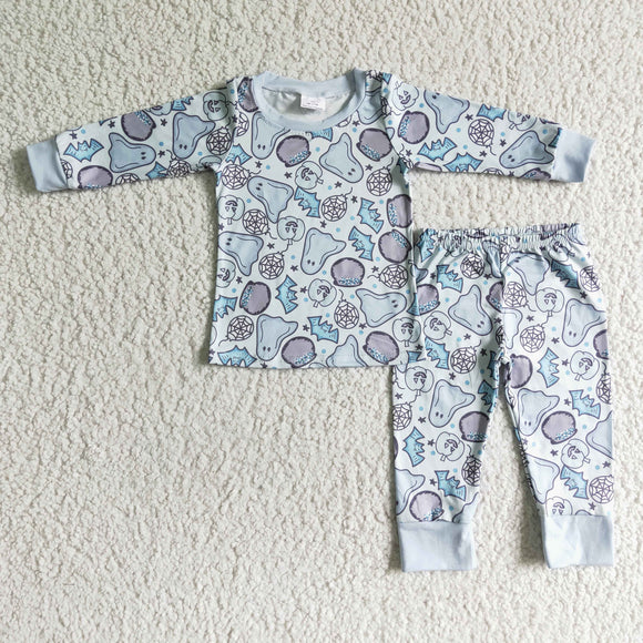 Halloween blue ghost Boy pajamas