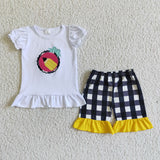 white back to school girl clothing