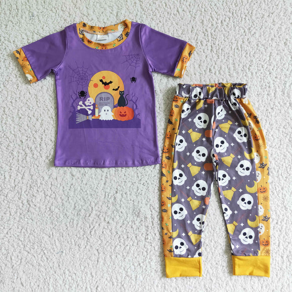Halloween purple boy clothing