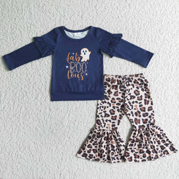 Halloween ghost leopard girls outfits