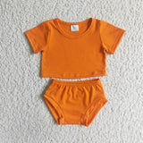 new style Halloween ORANGE tulle baby girls outfits